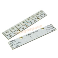 100PCS WS2812 WS2811 5050 RGB LED Lamp Panel Module 5V 8-Bit Rainbow LED