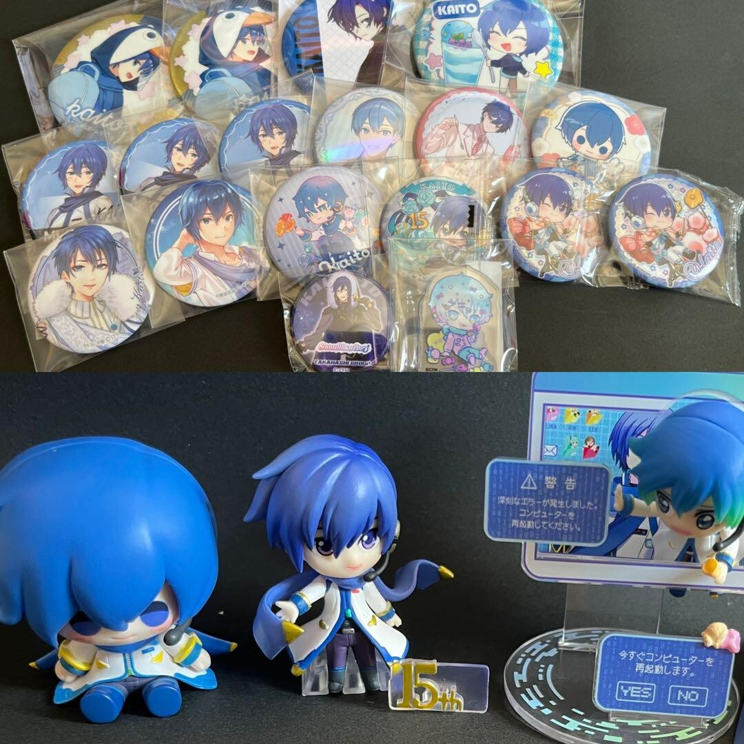 VOCALOID KAITO Goods Bulk Sale (Can Badge Figure etc)