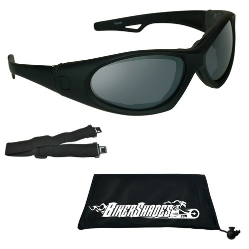 Gafas de sol de motocicleta grandes acolchadas espuma gafas de motociclista correa intercambiable pierna - Imagen 4 de 15