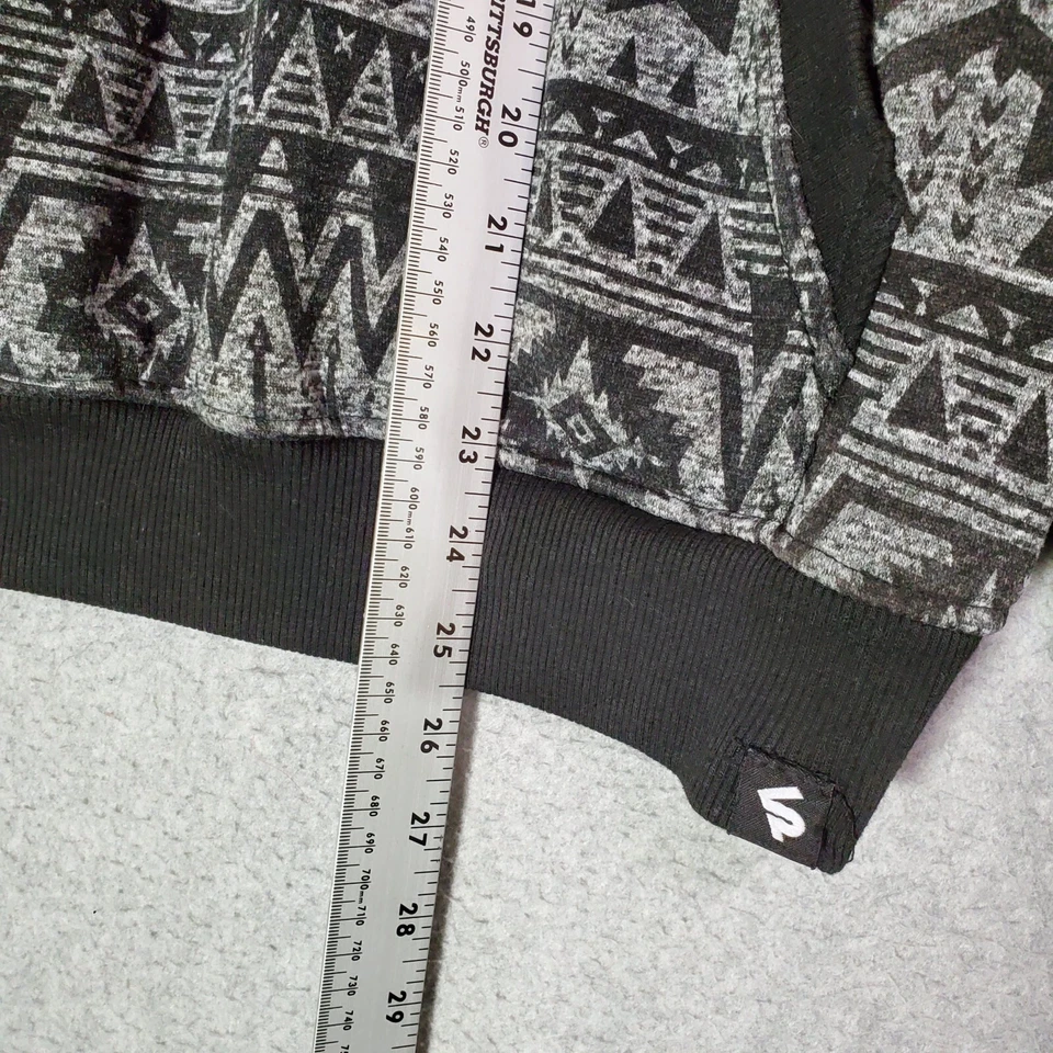 Sudadera Southpole Mujer XL Gris Isla Justa Azteca Sudadera con Capucha Bolsillos Foto 2 de 4