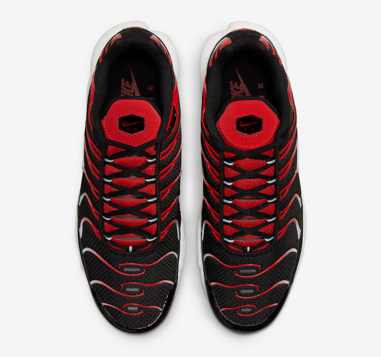 nike tuned red and black