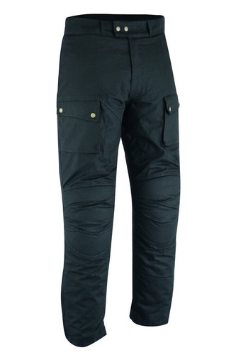 Warrior Classic Motorcycle Waxed Cotton 12OZ Waterproof CE Armour Bikers Trouser - Picture 5 of 24