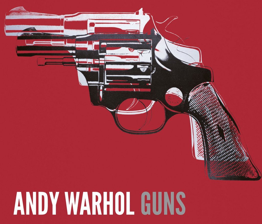 Andy Warhol Guns, c.1981-82 (white and black on red) Art