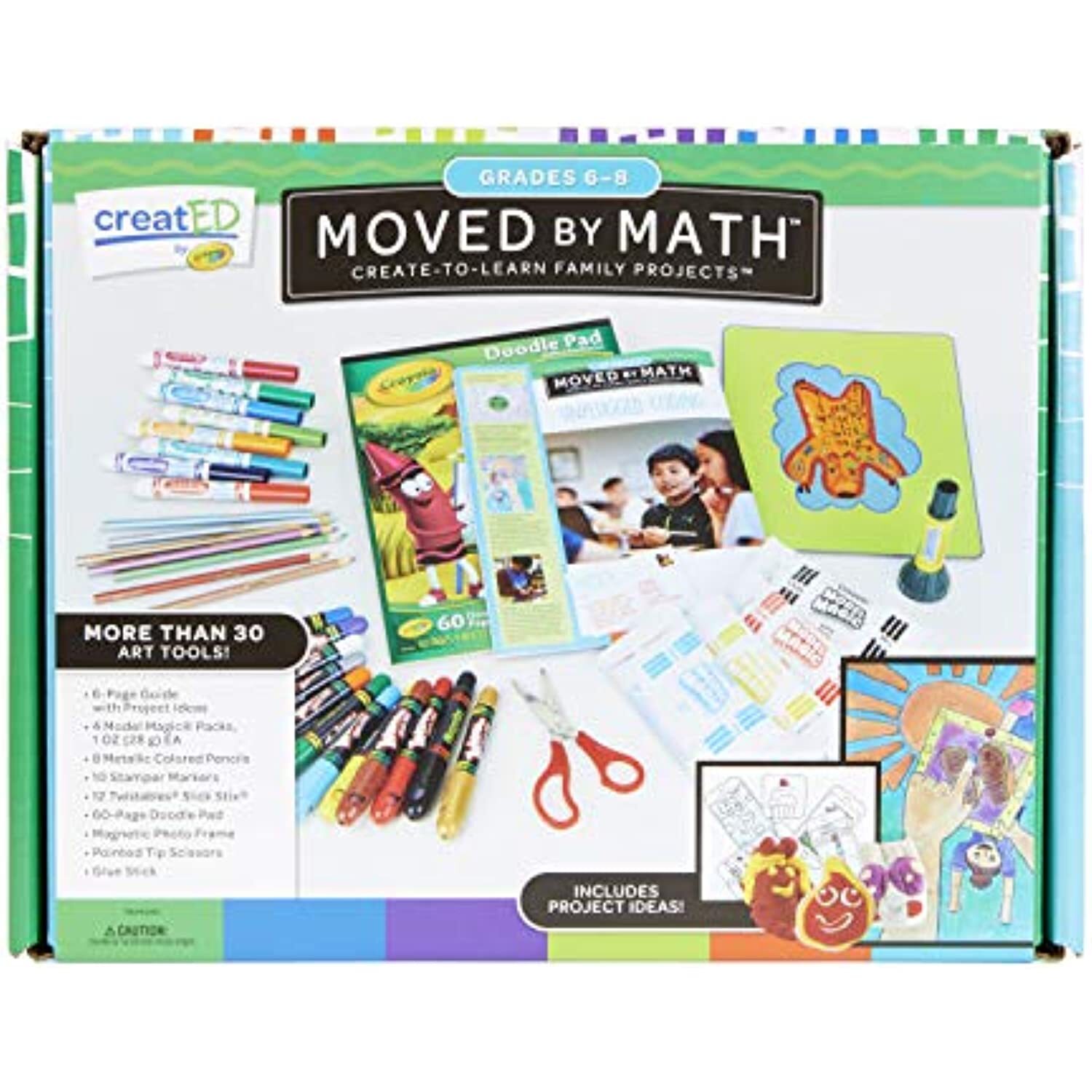 Crayola Math Games for Kids, Grades 6, 7, 8, Homeschool Supp