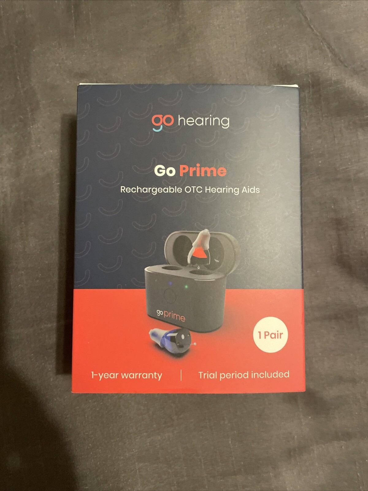 Go Hearing Go Prime Rechargeable OTC Hearing Aids with Charging