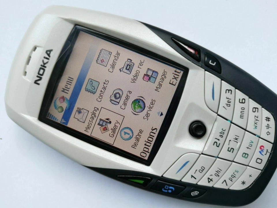 Teléfono Móvil Original Nokia 6600 Gris Claro Desbloqueado 2G GSM Triband Bluetooth Foto 2 de 4