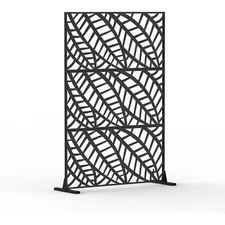 Domi Outdoor Metal Privacy Screens and Panels, Free Standing for Patio,Garden