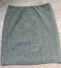 Michael Kors Green Tweed Pencil Skirt, Size 6