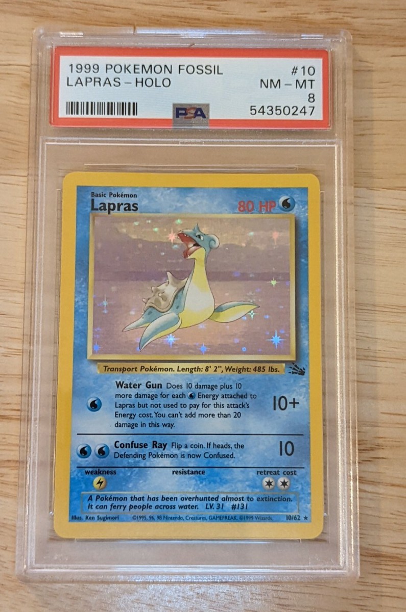 1999 lapras pokemon card value Pokemon Card ARS10 Lapras Lv.30 No.131 Old Back Holo Rare PSA Japanese main image 0