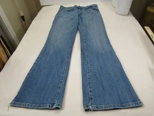 Vigoss Jeans Women's 11/12 [ 34W 38 Hips 32L ] Blue Bootcut  Stretch Cut hems