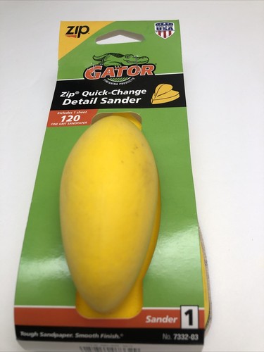 GATOR Zip Quick-Change DETAIL SANDER 120 Fine Grit Tough Sandpaper Smooth Finish - Picture 2 of 7
