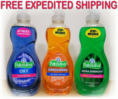 #ad Palmolive CONCENTRATED Dish Washing Liquid Degreaser Soap 9.7oz Detergent Bundle $12.95