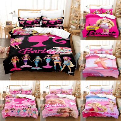 Barbie Quilt/Duvet/Doona Cover Bedding Set Pillowcase Single Double Queen  Size UK