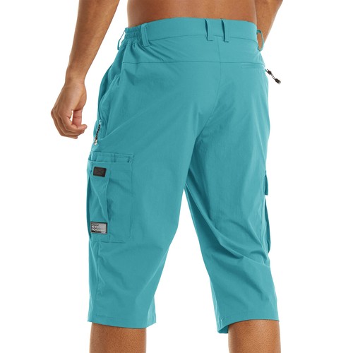3/4 Length Cargo Shorts Multi-Pocket Quick Drying Casual Work Hiking Man's Pants - Picture 84 of 117