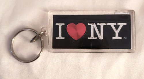 New I Love NY Keychain Acrylic Multicolor - Picture 12 of 14
