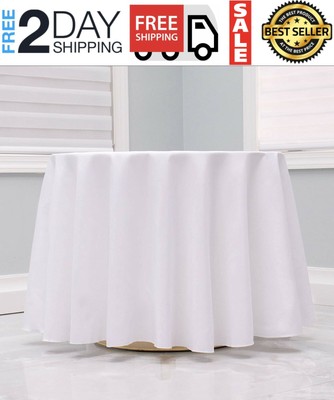 Mantel Manteles Redondos De 108 Pulgadas Para Cubierta De Mesa Circular En Ebay