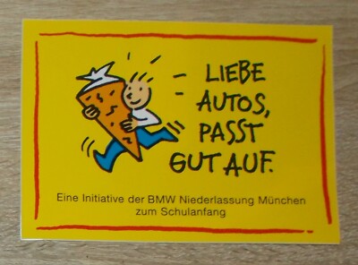 Old sticker | sticker love cars, fits well on school start BMW initiative