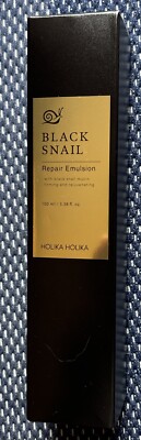 HOLIKA HOLIKA BLACK SNAIL Repair Emulsion firming Korean skincare 100ml/3.38floz