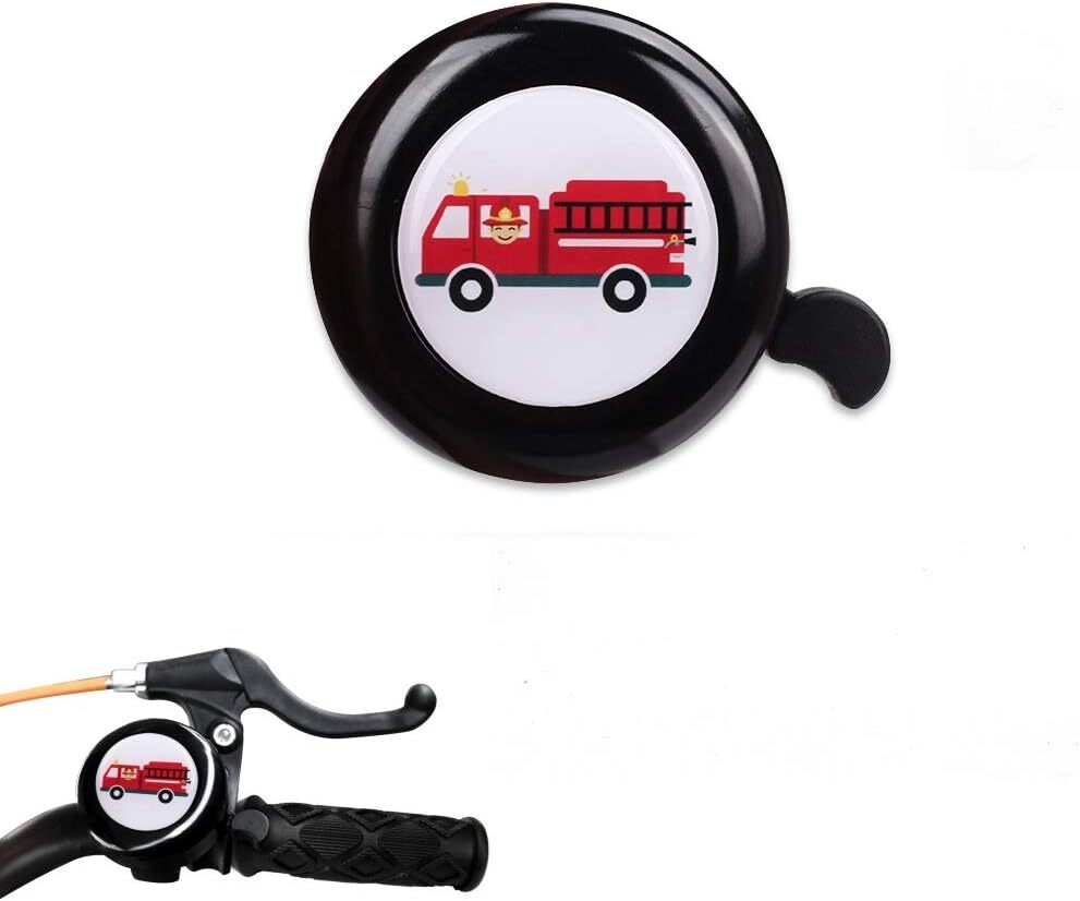 Bike Bell for Boys, Fire Truck Design, Loud & Safe Cycling Horn, Easy Install