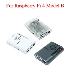 For Raspberry Pi 4 Model B Case ABS Protective Box With Cooling Fan Heatsink