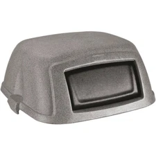 DOUBLE DOOR Slimline 50 Gal STL50 Graystone Square Trash Can Dome Top Lid ER