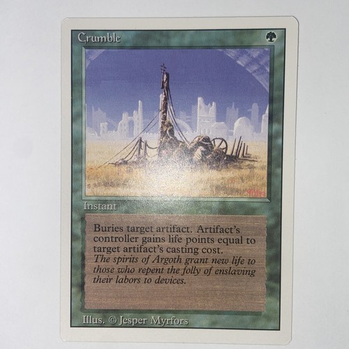 MTG Crumble Revised Edition Regular Uncommon - Picture 1 of 8