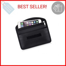 Fireproof Faraday Bag with Zipper Anti-Tracking EMF GPS RFID Car Key Signal Bloc