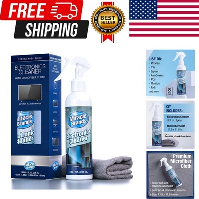 MiracleSpray for Electronics Cleaning, Safe Multisurface Cleaner for Any TV, ...