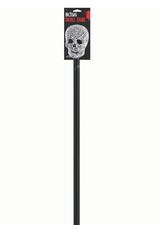 36" Rhinestone Bling Plastic Skull Cane Costume Accessory.
