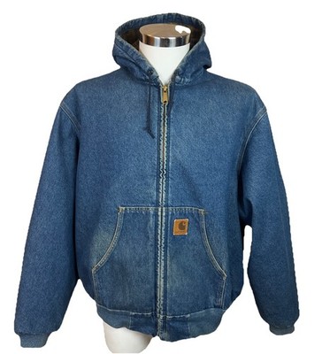Vintage Carhartt Denim Active Jacket Mens XXL J08 DST Blanket