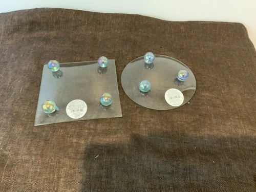 2 Colonial Candle of Cape Cod geschwungenes Glas Votiv Stumpenkerzenhalter Neu - Bild 3 von 10