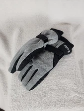 Koxly Thinsulate Gloves Grey Black Touch Screen Finger Insulated Anti Slip Sz M 