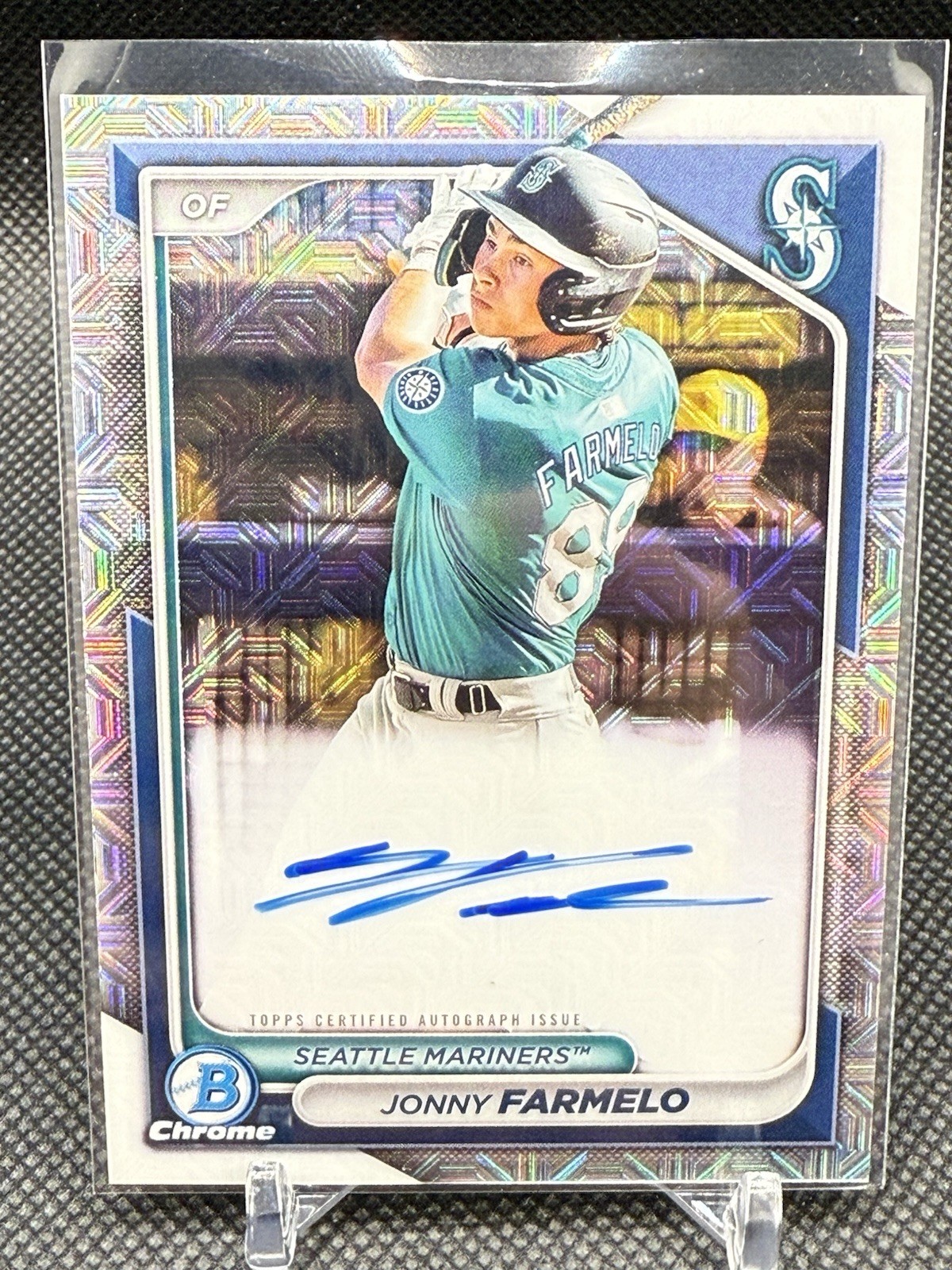 2024 Bowman Chrome #BMA-JF Jonny Farmelo Mega Box Mojo Autograph