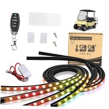 Golf Cart Underglow LED Light Strip Kit, 22 Modes 4 Pack No Canopy Lights 