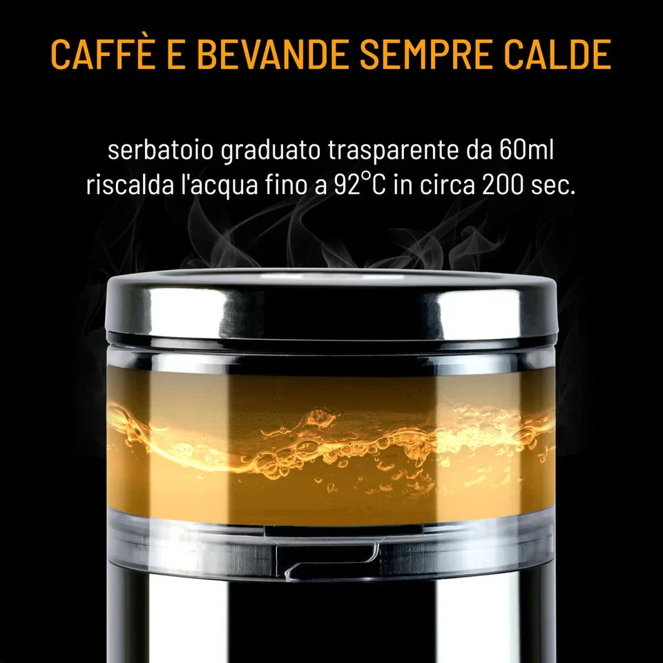Macchinetta da caffè Portatile Mokout 3in1 capsule o macinato Con Cappuccinatore - Immagine 4 di 4