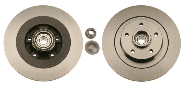 2X Trw DF6044BS Bremsscheibe FüR Renault-image