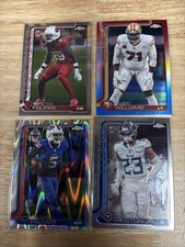 2025 Topps Chrome Lot Trent Williams Denzel Burke Joshua Palmer Kevin Winston Jr