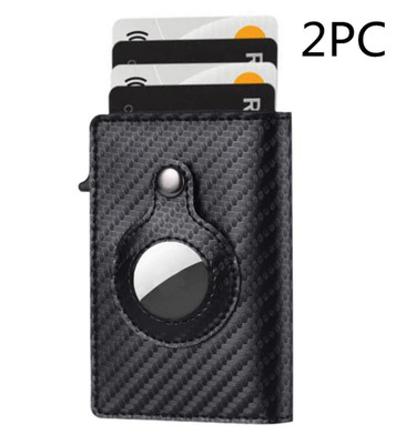 AirTag Wallet Anti Theft Bullet Card Bag Multi-functional Rfid Card Holder Men's