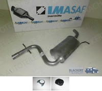Imasaf Auspuff Mitteltopf + Anbauteile für VW Touran 1.6 FSI 85KW 2003-