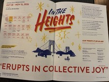 New York City Center 26-27 Season Booklet In The Heights Etc