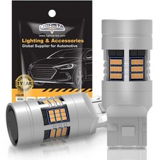 7440 7440A Built in Resistor Anti Hyper Flash LED Bulbs Amber Yellow, T20 744...