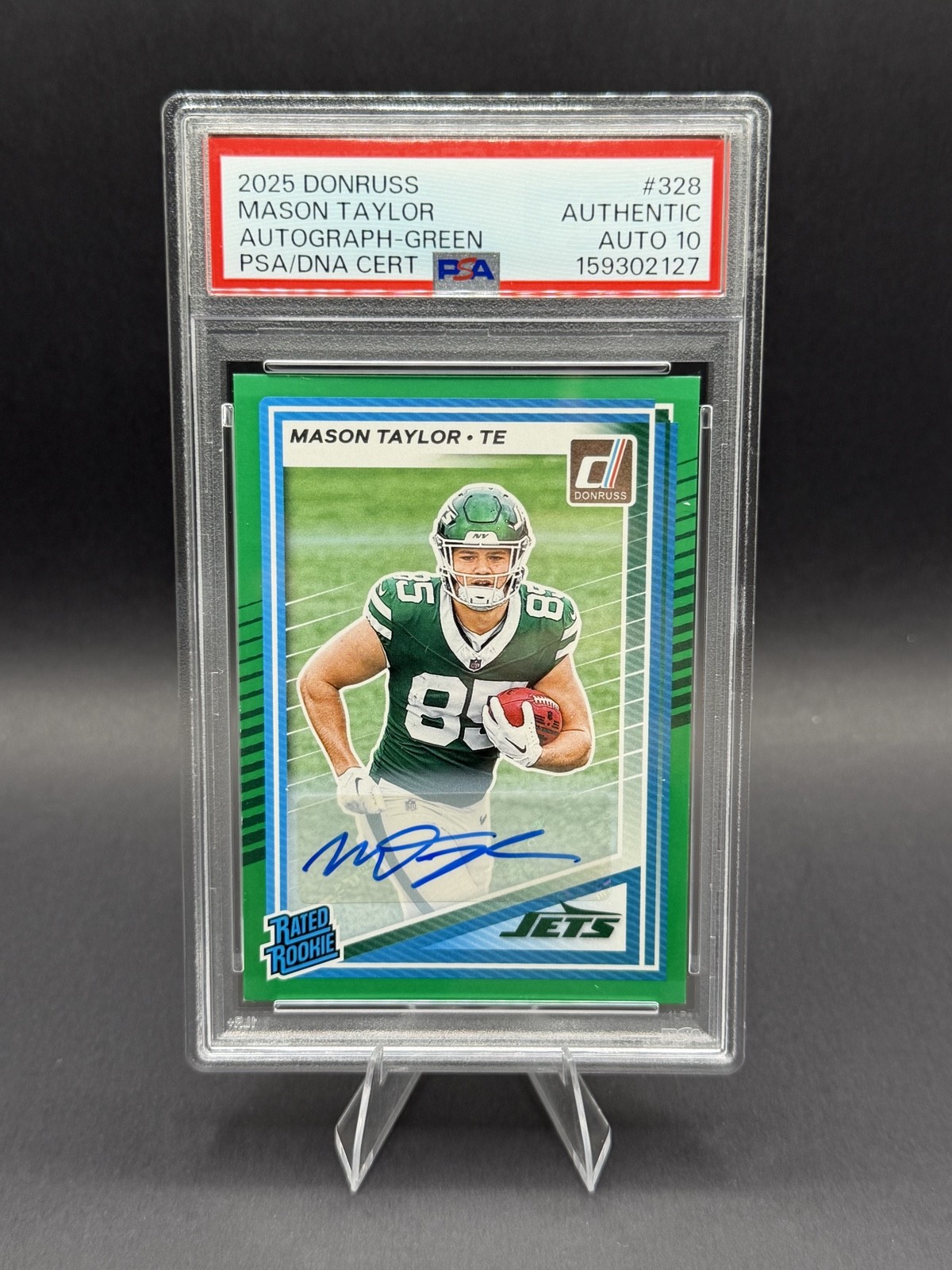 2025 Panini Donruss - Rated Rookie Mason Taylor #328 Green Autographs (AU, RC)