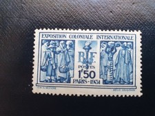 Timbre neuf France YT 274 Exposition coloniale internationale de Paris en 1931