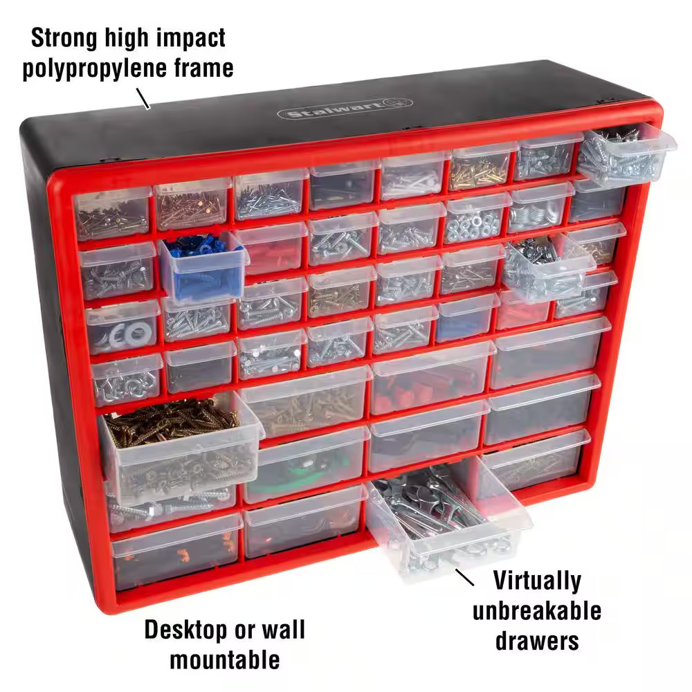 44-Compartment Small Parts Organizer