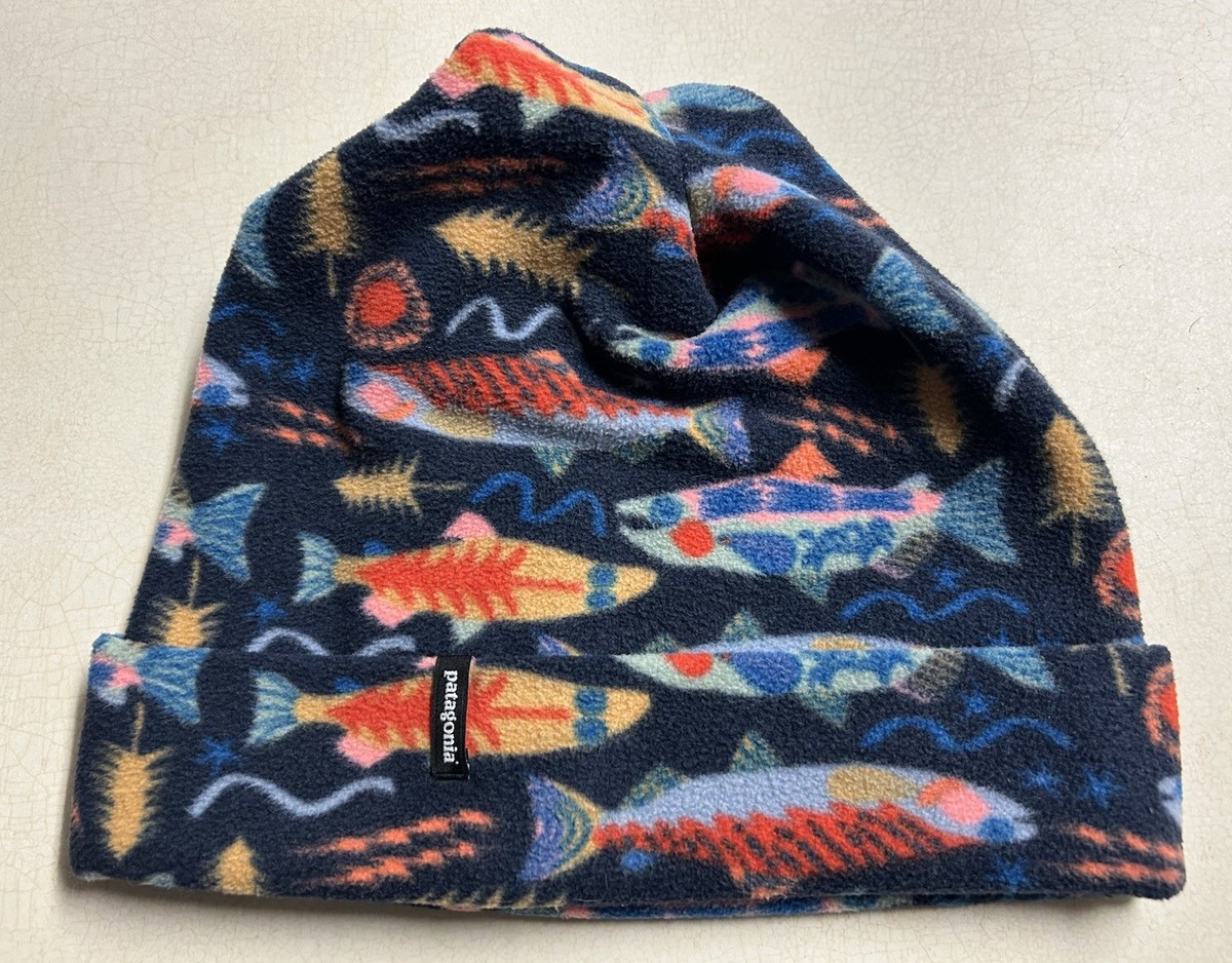 Patagonia Salmon Energy Micro D beanie L/XL Worn Once Sold Out | eBay
