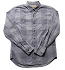 Bonobos Slim Fit Hemd Herren L blau kariert Langarm Knopfleiste Baumwolle