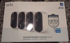 arlo essential security camera 2k 4 pack 