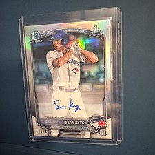 Sean Keys 2025 Bowman Chrome Prospect Autographs #CPA-SK Refractor 411/499 (RC)