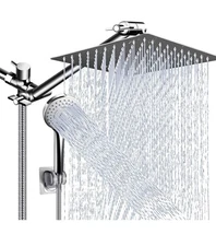 Shower Head Combo,10 Inch High Pressure Rain Shower Head with 11 Inch 