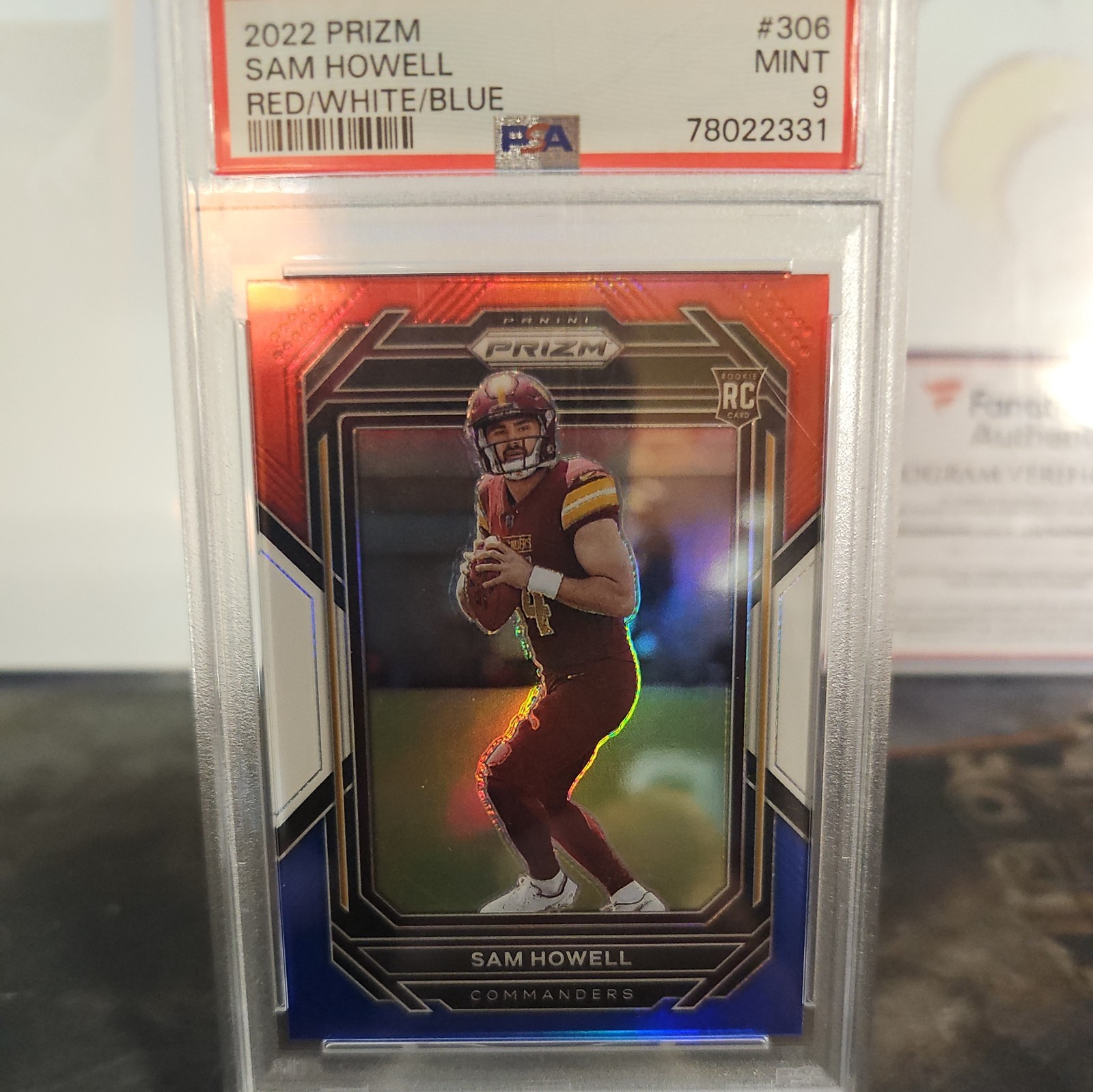 Sam Howell Panini Prizm #306 Red/White/Blue